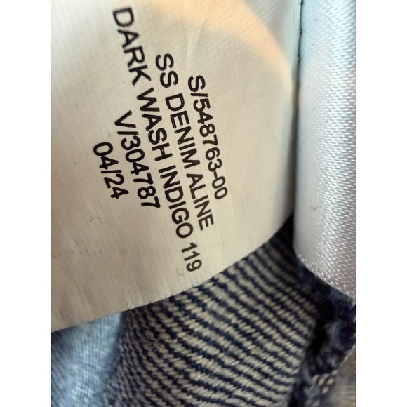 GAP Denim Dress Jean size XLT XL Tall Extra large Popover A Line Pockets Y2K 80s - Picture 8 of 14